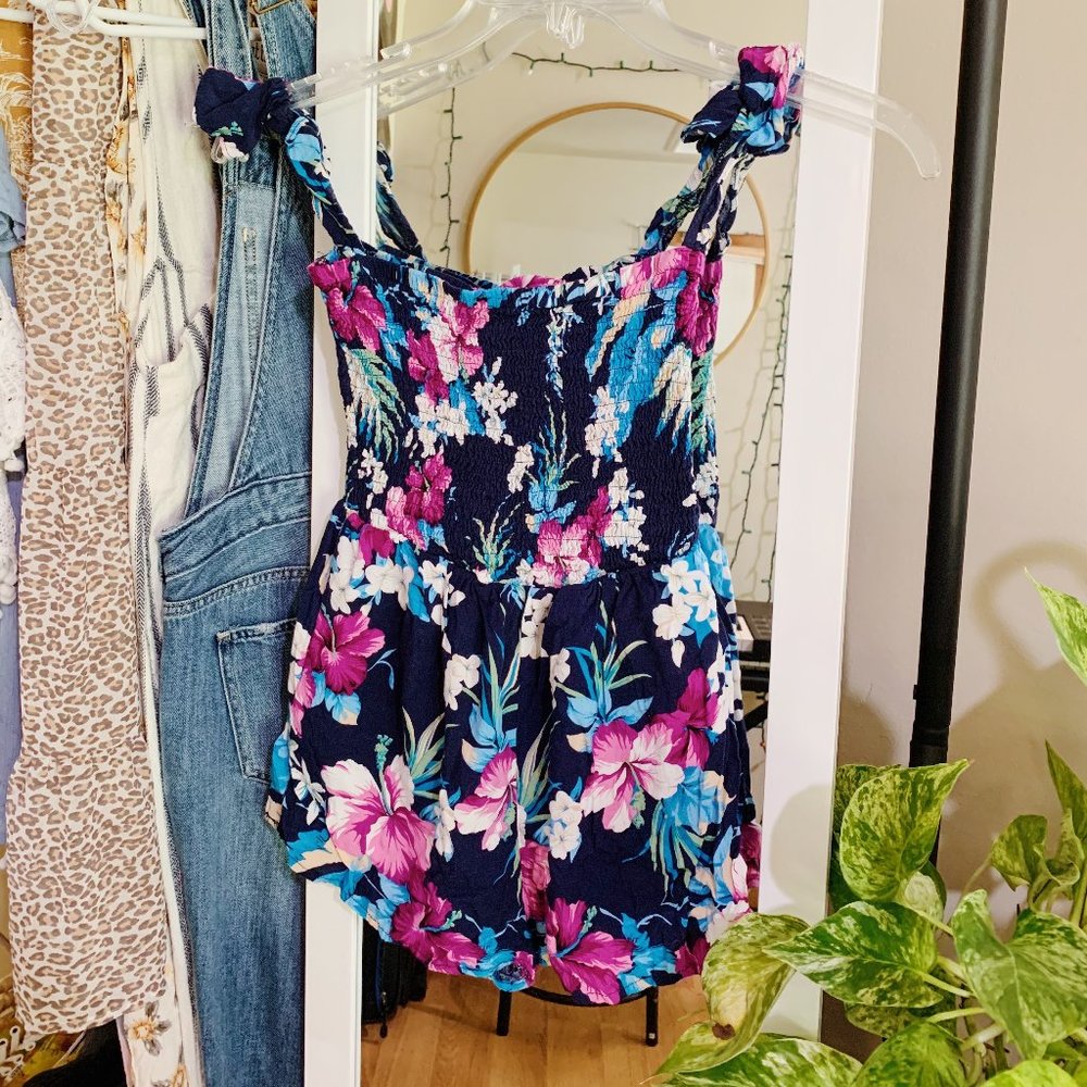 Lulu's Tropical Print Romper